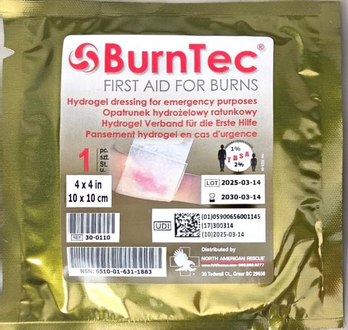 Curativo de Queimaduras BurnTec 10x10 cm
