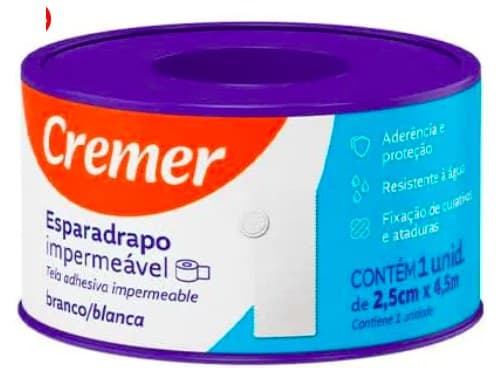 Esparadrapo Impermeável 2,5 cm x 4,5 m